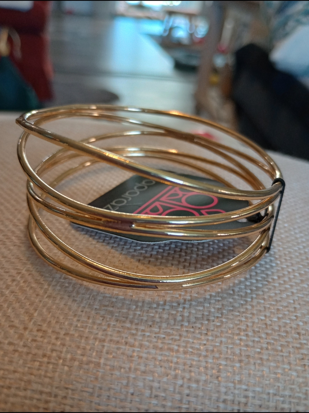 paparazzi Gold Multi-Band Coil Bangle Bracelet